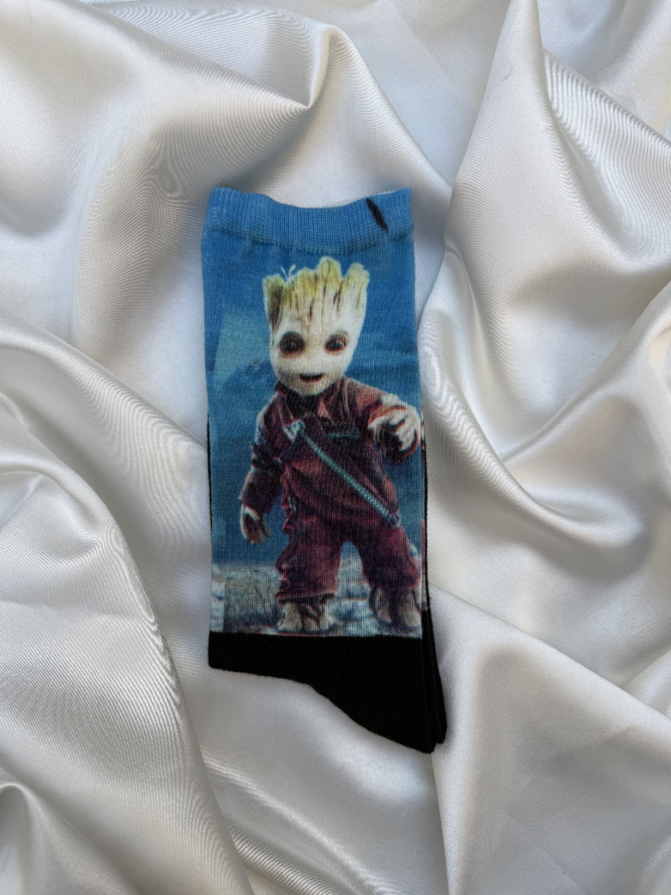 جوراب طرح دار ساق بلند گروت