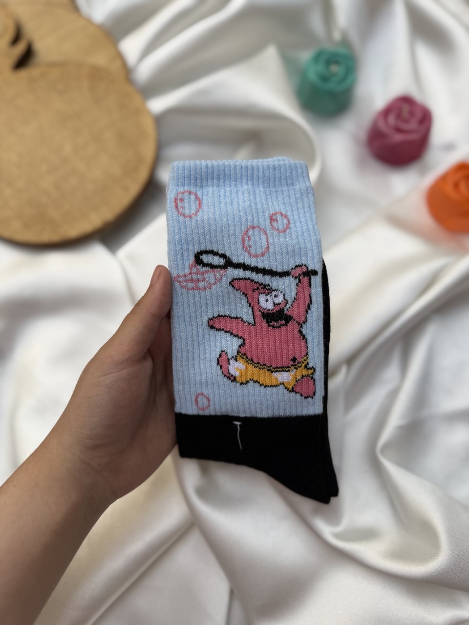 جوراب طرح دار ساق بلند پاتریک