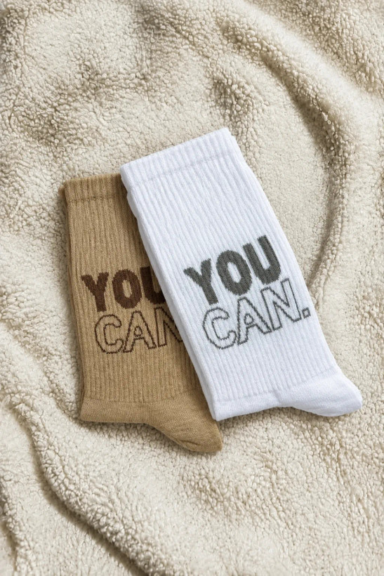 جوراب ساق بلند طرح You can اسپرت
